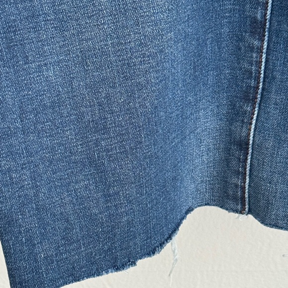 MUJI Soft Denim Straight Leg Jeans - Men's Size 30x32 - Blue - Unfinished Hems - Picture 7 of 15